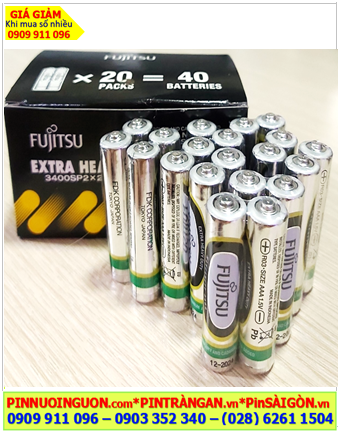 COMBO 1 HỘP 40viên Pin Fujitsu R03 MN3400SP2 1.5v Heavy Duty (Indonesia) _Giá chỉ 145.000/Hộp